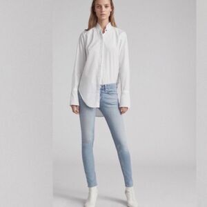 Rag & Bone Ankle Skinny Jeans Nelly Wash